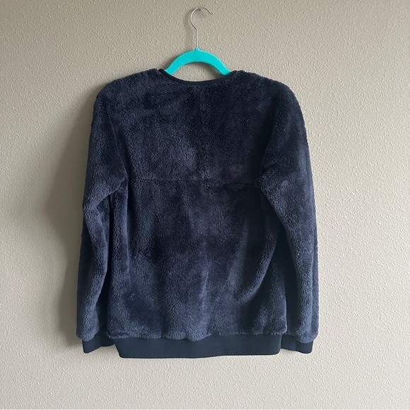 Patagonia Navy Fuzzy Fleece Quarter Zip Sweatshirt Small - Picture 8 of 12